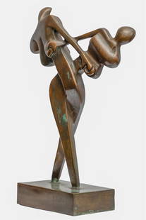 SOREL ETROG SCULPTURE.: Sorel Etrog(Romanian/Canadian, 1933-2014)La Dance Studybronzeinscribed ETROG and numbered 1/10Height: 11 inches.Estimate $4.000-6.000