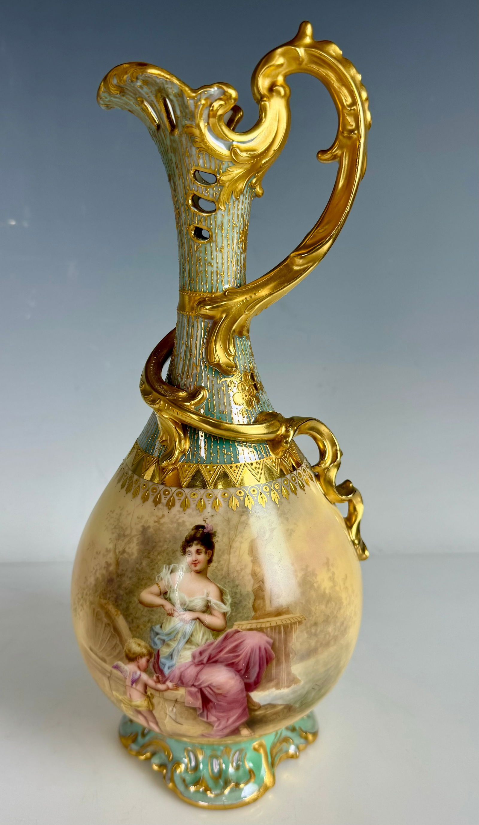 ROYAL VIENNA STYLE PORCELAIN EWER (1 of 5)