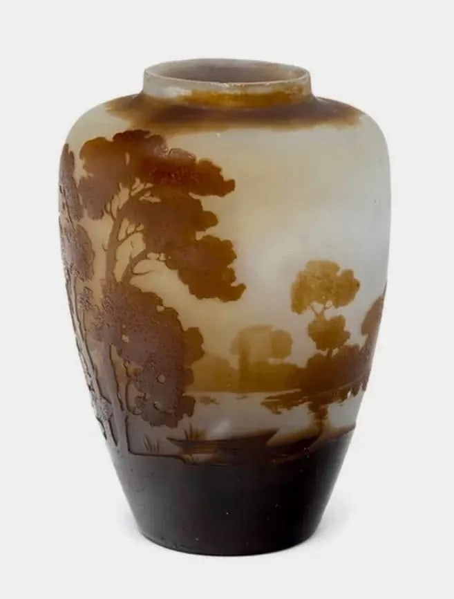 E. GALLE SCENIC VASE (1 of 3)
