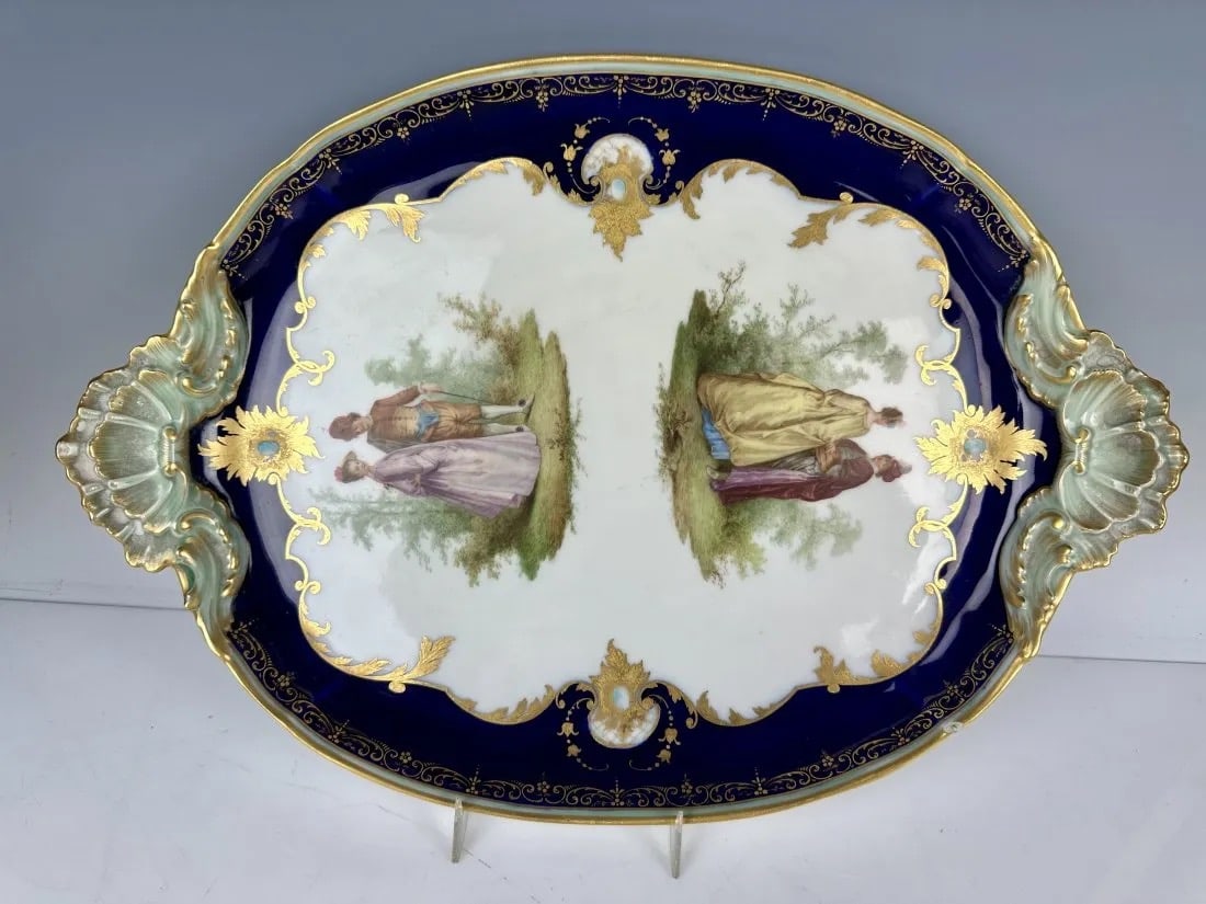 A LARGE 19TH C. BERLIN TRAY (1 of 3)