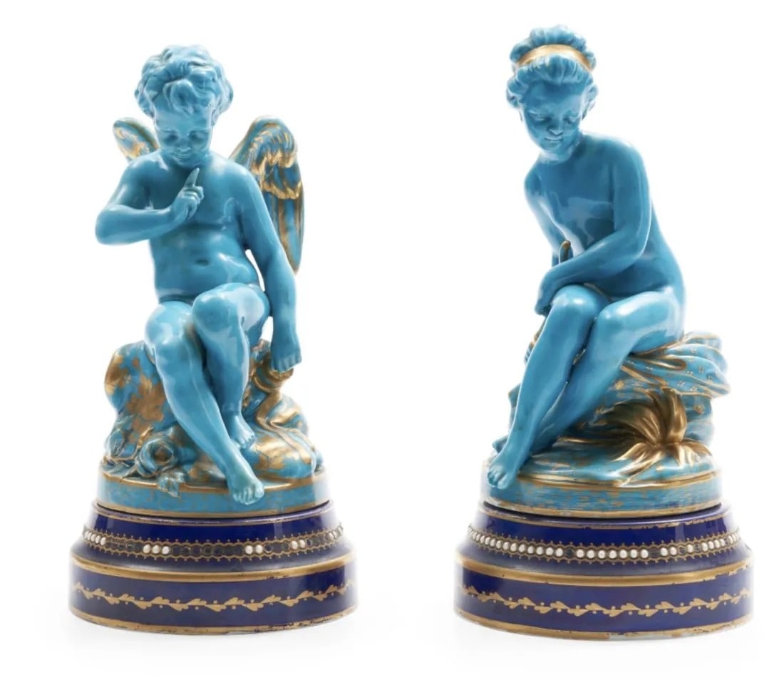 A PAIR OF 19TH C.  SEVRES FIRURES (1 of 1)