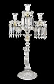 BACCARAT CRYSTAL "ENFANT" CANDELABRUM