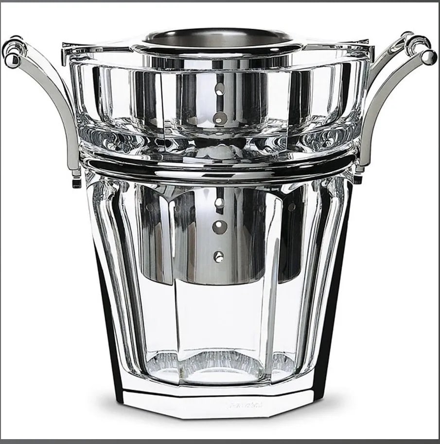 SIGNED BACCARAT HARCOURT SILVER ICE CHAMPAGNE BUCKET (1 of 2)