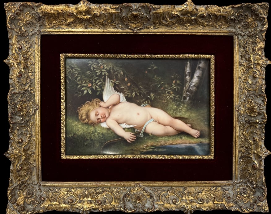 19TH C. BERLIN KPM PORCELAIN PLAQUE (1 of 3)
