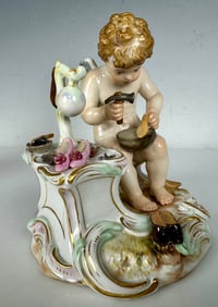 19TH C. MEISSEN SHOE MAKER