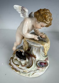 19TH C. MEISSEN DRESS MAKER MAKER