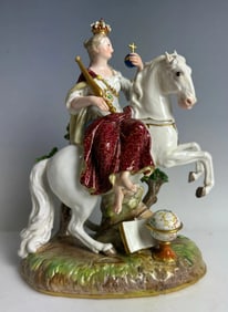 19TH C. MEISSEN GROUP DEPICTING EUROPA