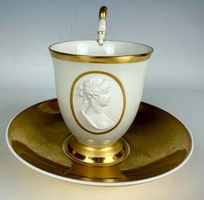 BERLIN KPM CUP AND SAUCER