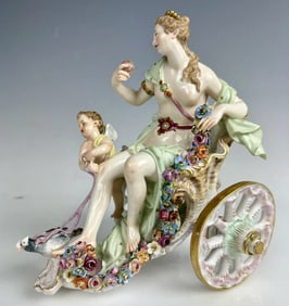 19TH C. MEISSEN CARRIAGE