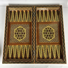 PERSIAN KHATAM KARI BACKGAMMON SET