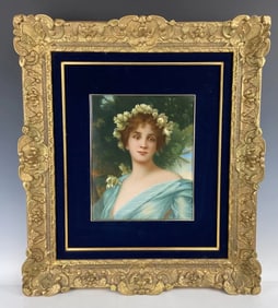 A LARGE BERLIN KPM PORCELAIN PLAQUE