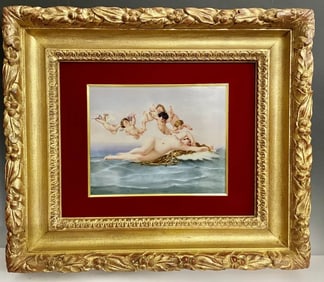 A LARGE BERLIN KPM PORCELAIN PLAQUE