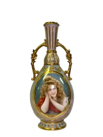 ROYAL VIENNA PORTRAIT VASE