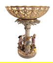 19TH C. MEISSEN RETICULATED TOP CENTERIECE