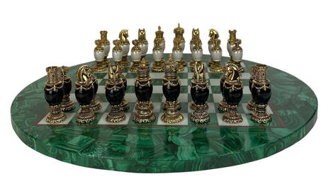 IMPERIAL FABERGE ENAMEL CHESS SET