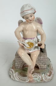 19TH C. MEISSEN CHERUB
