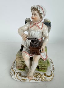 19TH C. MEISSEN CHERUB