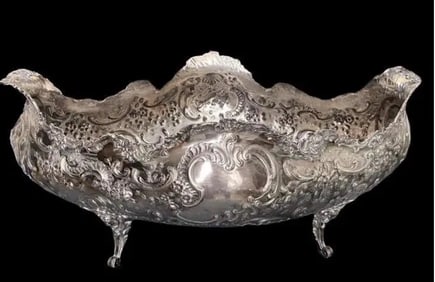 LARGE CONTINENTAL SILVER CENTERPIECE