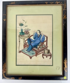 A PAIR OF CHINESE GOUACHE PAINTING