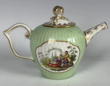 18TH C. MEISSEN TEA POT