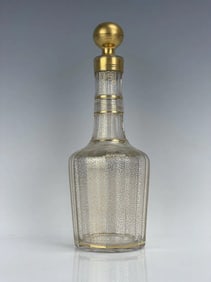 GILT BACCARAT LIQUOR BOTTLE