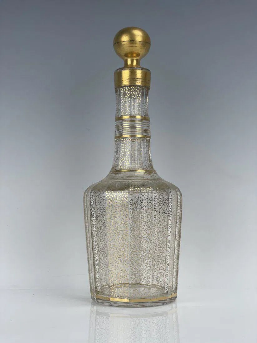 GILT BACCARAT LIQUOR BOTTLE (1 of 2)