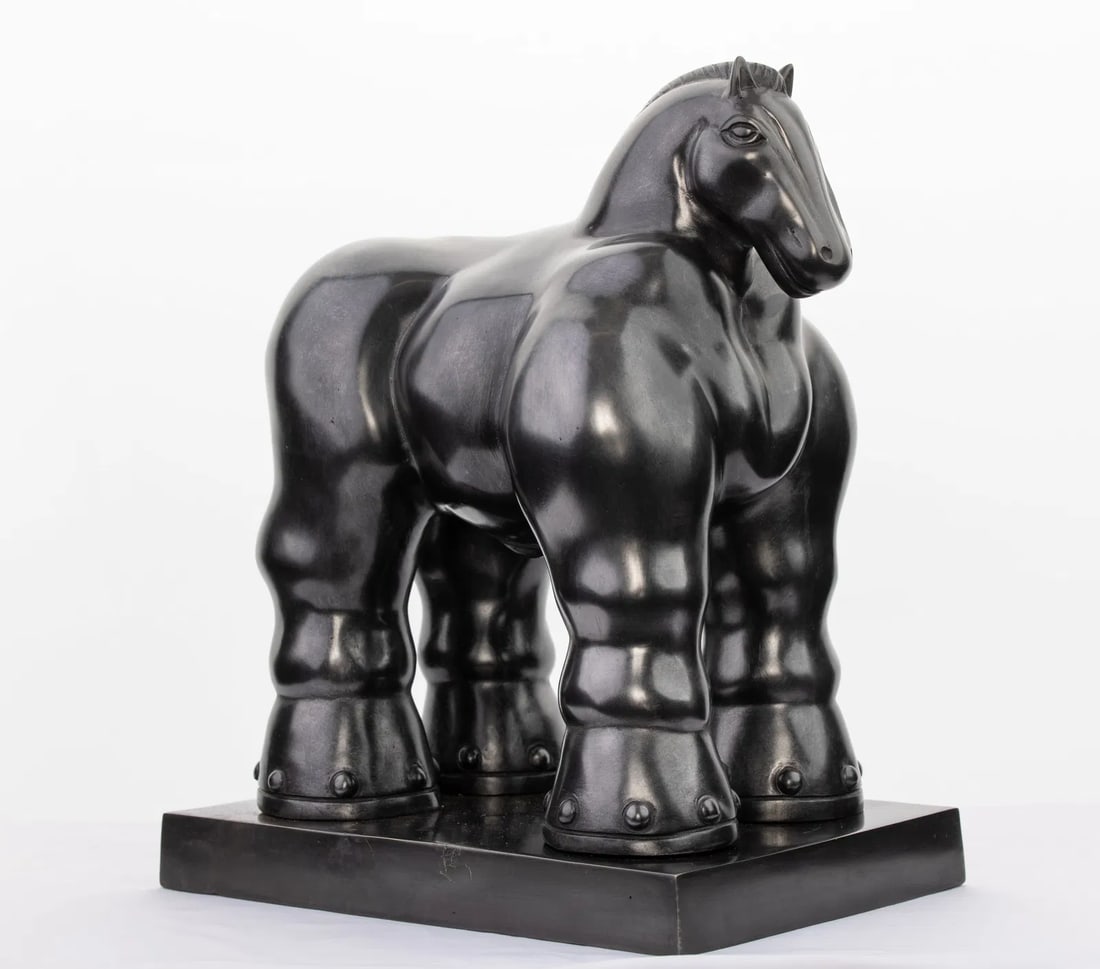 BOTERO BRONZE SCULPTURE OF THE TROJAN HORSE (1 of 5)