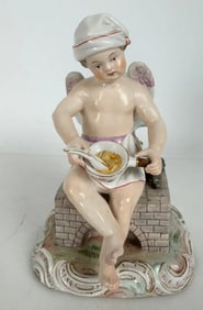 19TH C. MEISSEN CHERUB