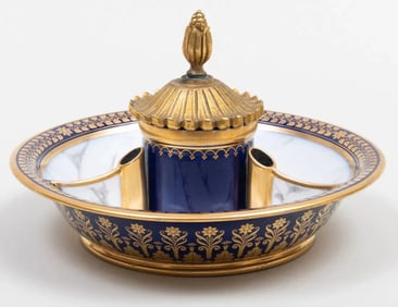IMPERIAL SEVRES INKWELL