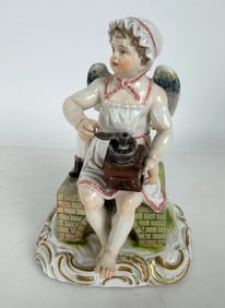 19TH C. MEISSEN CHERUB