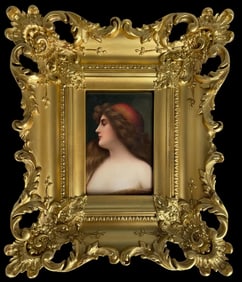 19TH C. GERMAN PORCELAIN PLAQUE