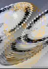 SET OF 10 ART NOUVEAU BERLIN KPM SALAD PLATES