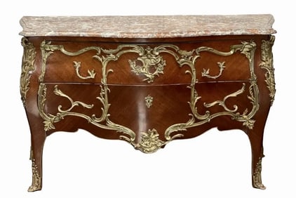 LOUIS VX STYLE ORMOLU MOUNTED COMMODE