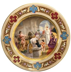 A MAGNIFICENT VIENNA PLATE CIRCA 1824