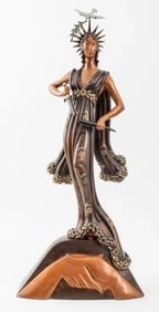 ERTE BRONZE SCULPTURE “PEACE