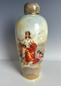 DRESDEN PORCELAIN LIDED BOTTLE