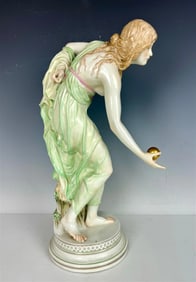 A LARGE MEISSEN FIGURE OF THE BALLER