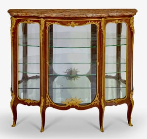 A FRENCH KINGWOOD ORMOLU MOUNTED FRANCOIS LINKE VITRINE CIRCA 1890