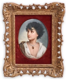 GERMAN PORCELAIN PLAQUE