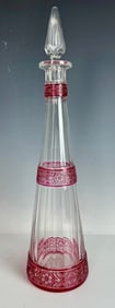 A FINE LARGE BACCARAT LIQUOR BOTTLE