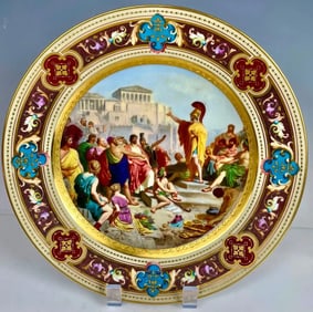 19TH C. ROYAL VIENNA PORCELAIN PLATE