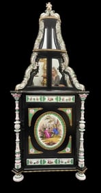 A MONUMENTAL BERLIN KPM CORNER CABINET