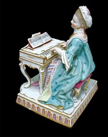 19TH C. MEISSEN FIGURE OF 5 SENSES