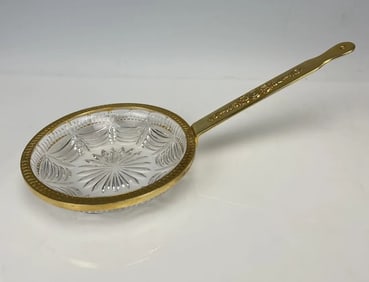 EMPIRE STYLE ORMOLU AND CRYSTAL DISH