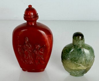 2 ANTIQUE CHINESE SNUFF BOTTLES