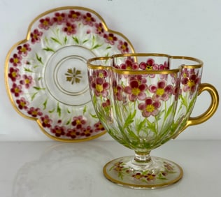 LOBMEYR CUP AND SAUCER