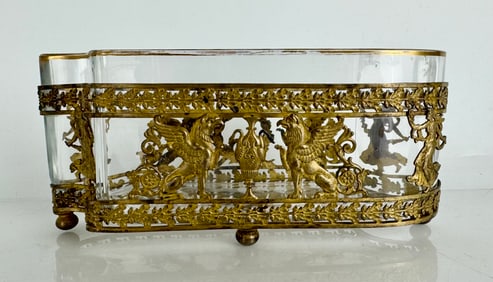 ORMOLU MOUNTED BACCARAT GLASS VIDEO-POCHE