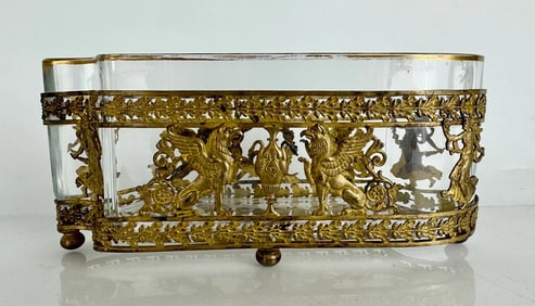 ORMOLU MOUNTED BACCARAT GLASS VIDEO-POCHE