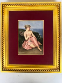 19TH C. BERLIN KPM PORCELAIN PLAQUE PSYCHE