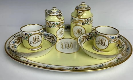 A VIENNA PORCELAIN CHOCOLATE SET CIRCA 1803